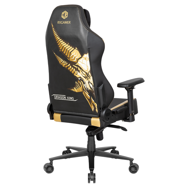 RXGAMER RX-2061 مسند رأس مغناطيسي مطرز بالتنين مستلق كرسي الألعاب