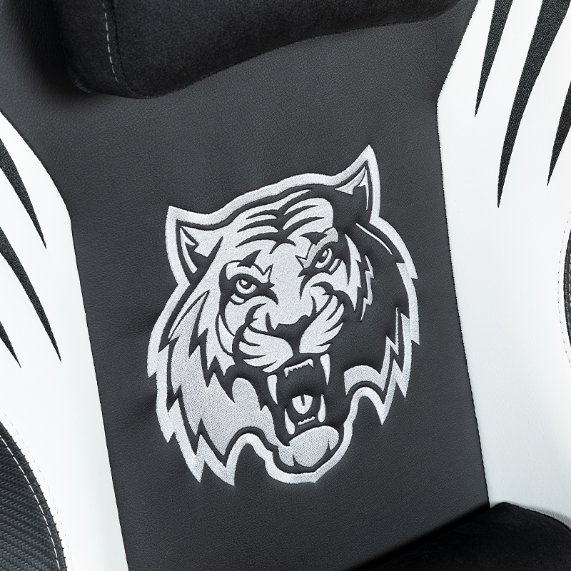 عجلات ألعاب RXGAMER RX-2061 Tiger Stripe Craft كرسي ألعاب مريح