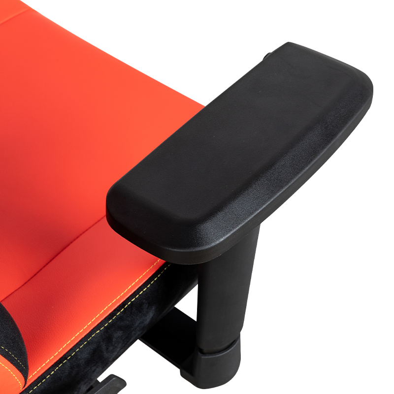 كرسي الألعاب RXGAMER RX-2063 ذو اللون الأحمر الوهج 4D بمسند للذراع قابل للتعديل لأسفل الظهر