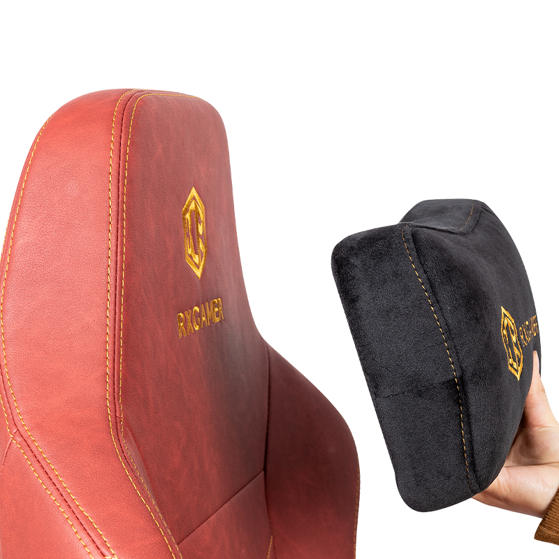 كرسي الألعاب RXGAMER RX-2069 مسند رأس مغناطيسي أحمر قابل للتعديل